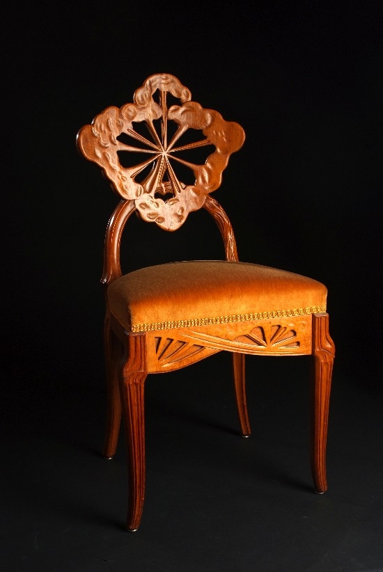 Cadeira assinada, Emile Gall�, 1904