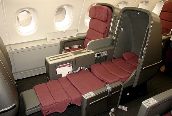 Classe Executiva Qantas no Airbus A380